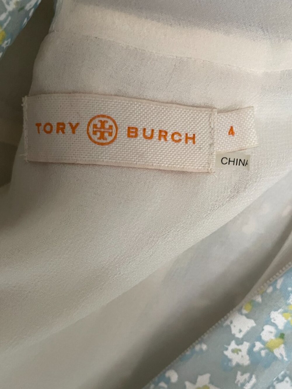 Tory Burch Beaded Dress Size 4 Side Zip, fully lined. Open back - Picture 11 of 11